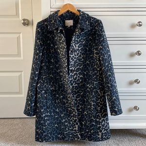 Loft Leopard Print Coat